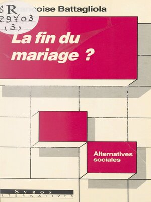 cover image of La fin du mariage ?